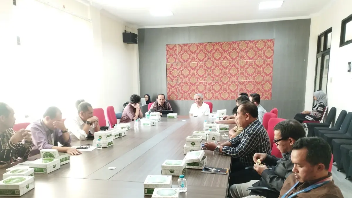 Laporan konsolidasi Tahun Buku 2025 di Ruang Kertonegoro Sekretariat Daerah Kabupaten Wonosobo, Jumat (3/7/2026). (Istimewa)
