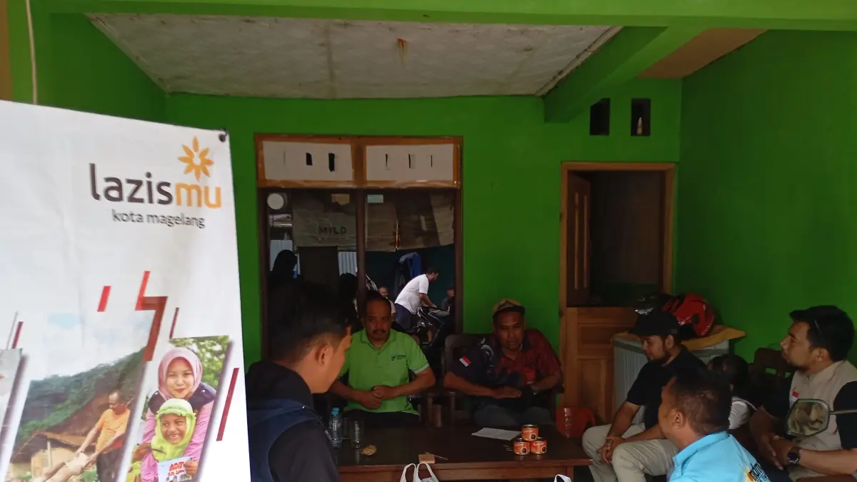 Penyerahan bantuan Lazismu Kota Magelang diserahkan melalui RT Perumahan Purna Bakti Indah (PBI) Secang, Kabupaten Magelang.