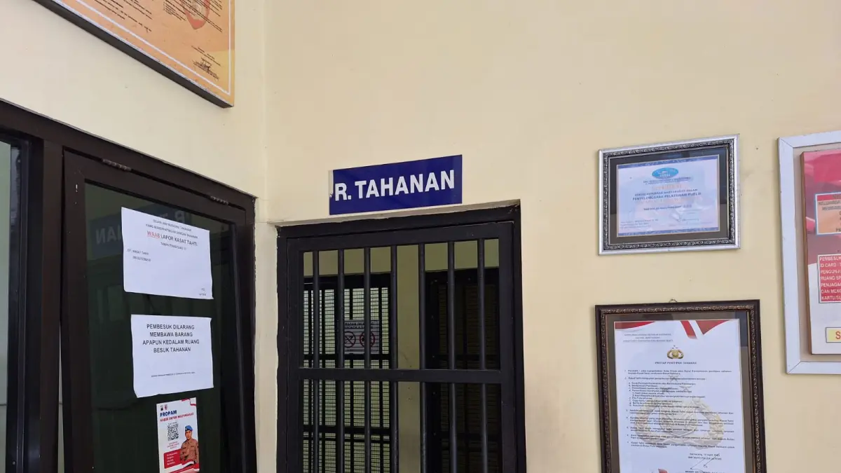 Untuk mempertanggungjawabkan perbuatannya, tersangka NR kini harus mendekam di sel tahanan Mapolres Wonosobo. (Humas Polres Wonosobo for Jawa Pos Radar Magelang)