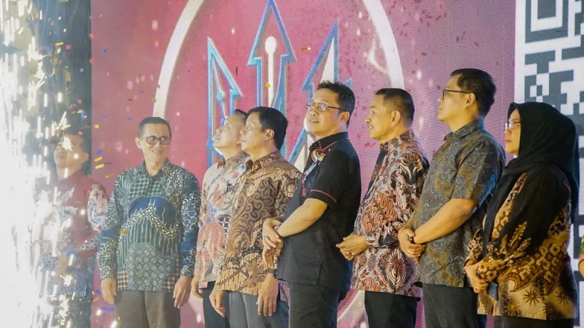 Bupati Magelang Grengseng Pamuji saat event Tax Gathering di Amphitheater Museum dan Kampung Seni Borobudur.