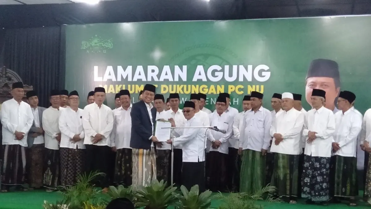 Sebanyak 22 PCNU di Jateng memberikan dukungan kepada Gus Yusuf untuk maju dalam bursa pemilihan ketua umum PBNU.&nbsp;