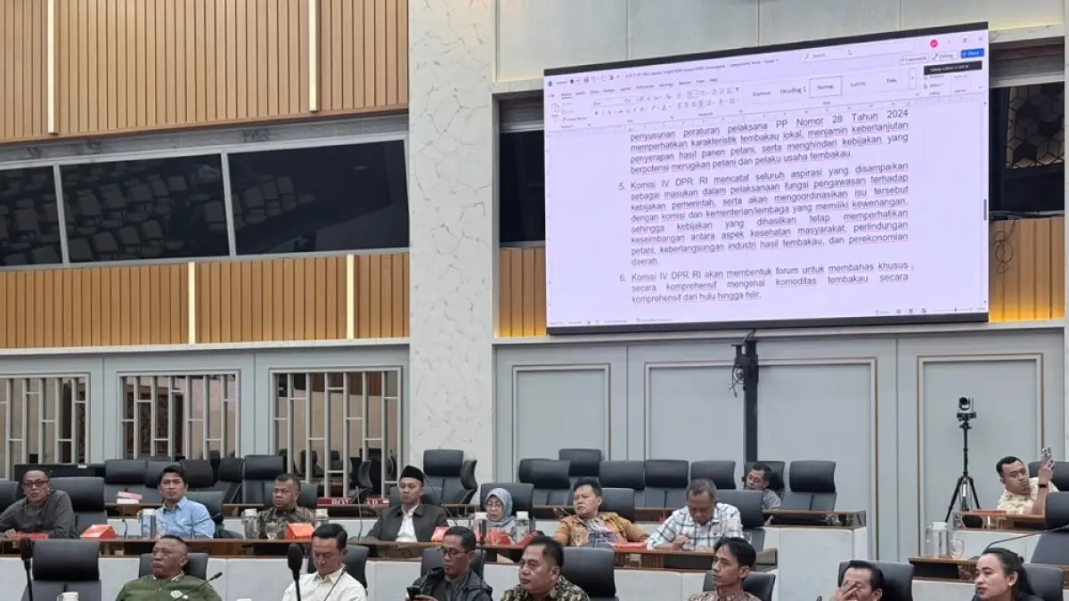 Perwakilan petani tembakau dari Temanggung dan berbagai daerah lainnya saat&nbsp; audiensi dengan Kementerian Koordinator Bidang Pembangunan Manusia dan Kebudayaan (Kemenko PMK),Selasa (21/7/2026).&nbsp;