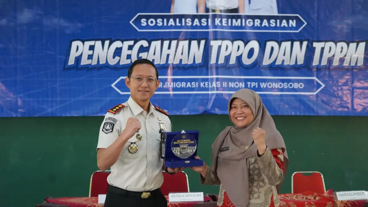 Kantor  Imigrasi Kelas II Non TPI Wonosobo ketika mengadakan sosialisasi literasi keimigrasian ke SMAN 2 Wonosobo pada Kamis (16/7/2026). Selain itu juga ke SMAN 1 Wonosobo, Selasa (21/7/2026). (Istimewa).