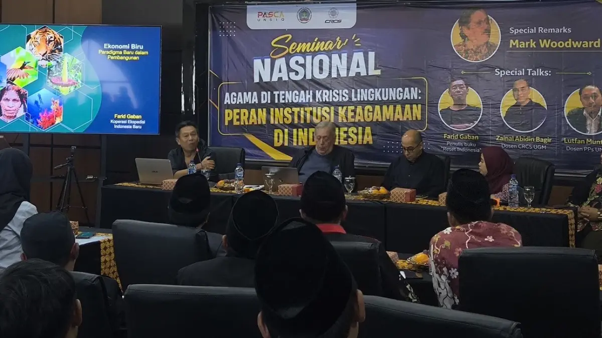 Seminar Agama di Tengah Krisis Lingkungan digelar di Unsiq, Kamis (23/7/2026). (Sigit Rahmanto/Jawa Pos Radar Magelang)

