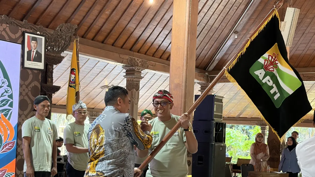 Pelantikan DPN APTI periode 2026-2031 yang dilaksanakan di Pendopo Pengayoman Temanggung, Minggu (26/7/2026). (Devi Khofifatur Rizqi/Jawa Pos Radar Magelang)