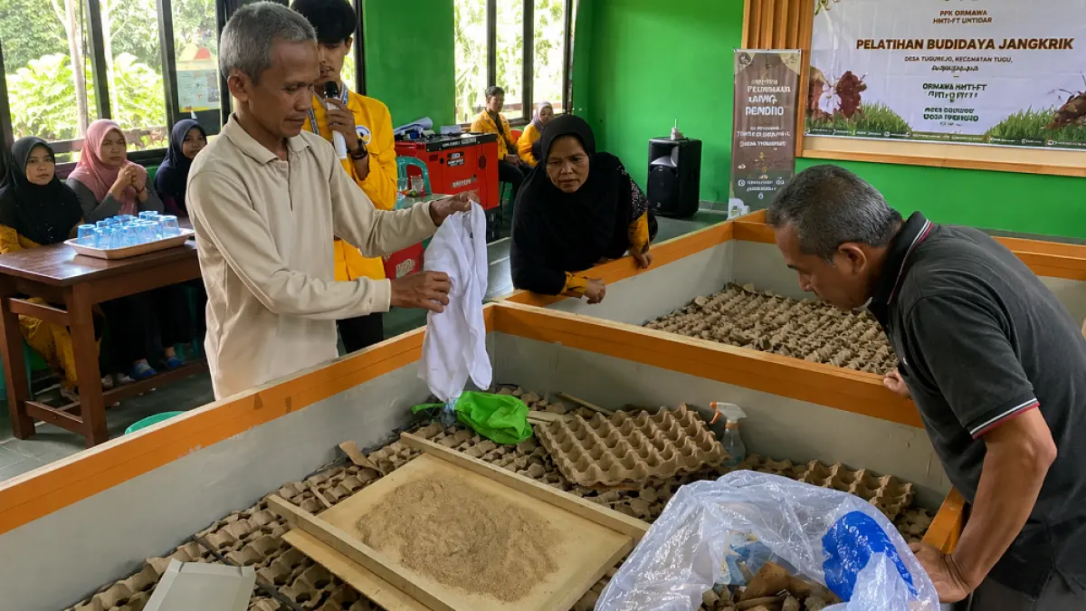 Budidaya jangkrik cukup mudah dilakukan yang pakannya bisa memanfaatkan limbah organik di sekitar rumah