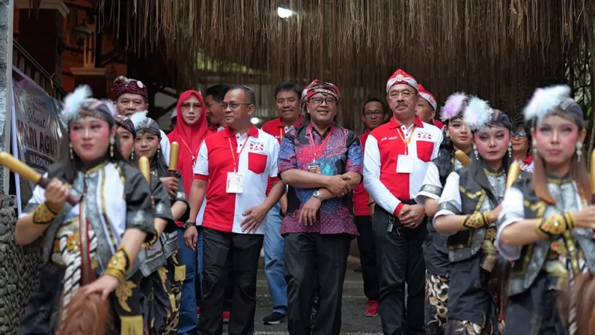 &nbsp;Bupati Temanggung Agus Setyawan saat hadir di Jamnas ke-10 Persaudaraan Agus Sejagad.