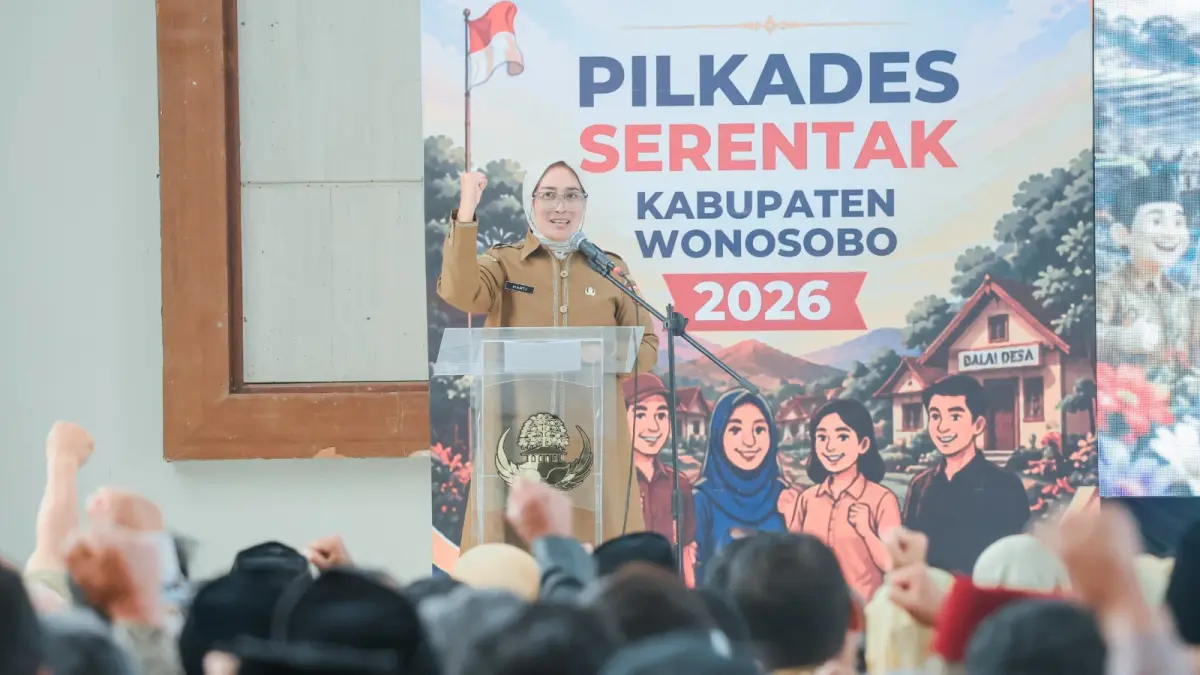 Panitia pilkades mengikuti pembekalan oleh Pemkab Wonosobo di gedung Adipura Kencana, Selasa (4/8/2026). (Prokompim Wonosobo for Jawa Pos Radar Magelang)