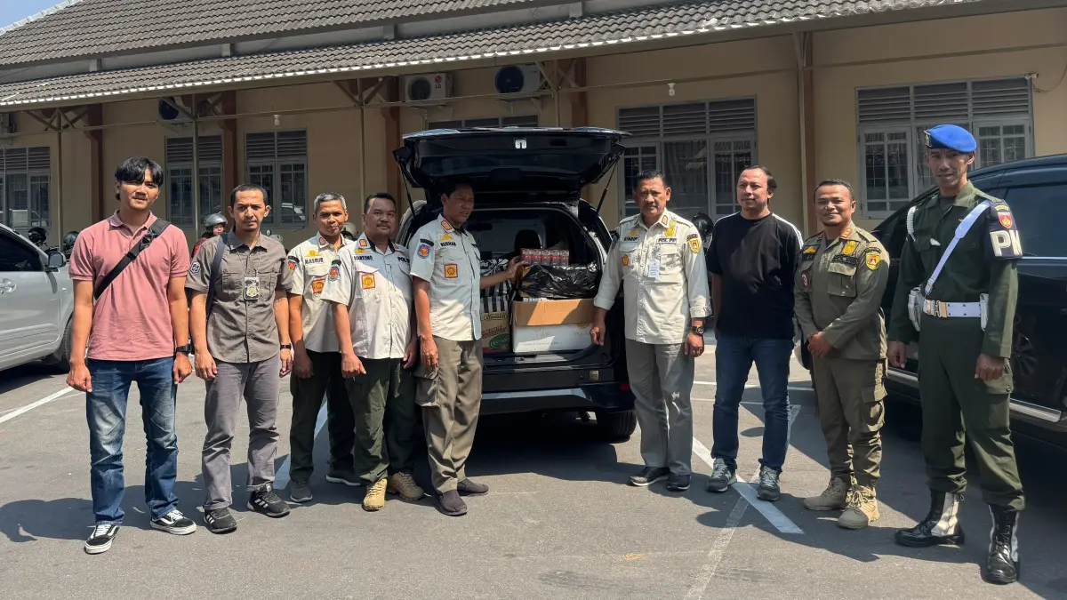 Tim Pemberantasan Barang Kena Cukai Ilegal Kabupaten Magelang Tahun 2026 usai mengadakan operasi. (Dok Satpol PP Kab Magelang)