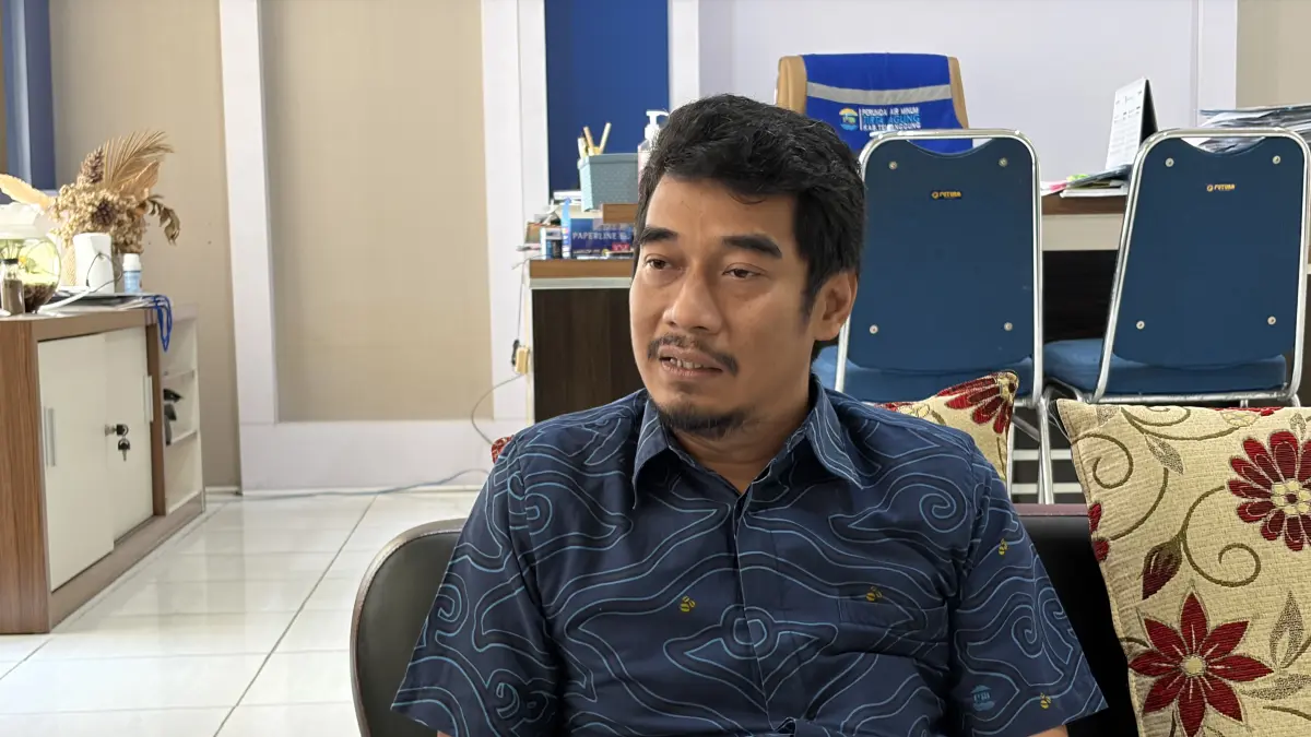 Direktur Utama Perumda Tirta Agung Temanggung, Rinto Adhi Utomo. (Dok Jawa Pos Radar Magelang)