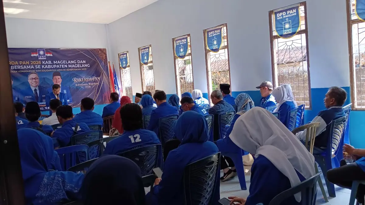 DPD Partai Amanat Nasional (PAN) Kabupaten Magelang menggelar konsolidasi jelang persiapan Pemilu 2029.