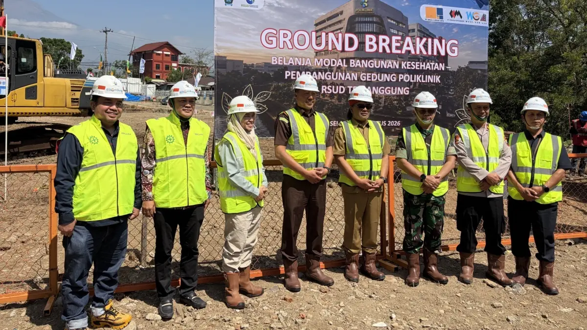 Ground breaking mega proyek pembangunan gedung poliklinik RSUD Temanggung, Selasa (11/8/2026). (Devi Khofifaur Rizqi/Jawa Pos Radar Magelang)

&nbsp;