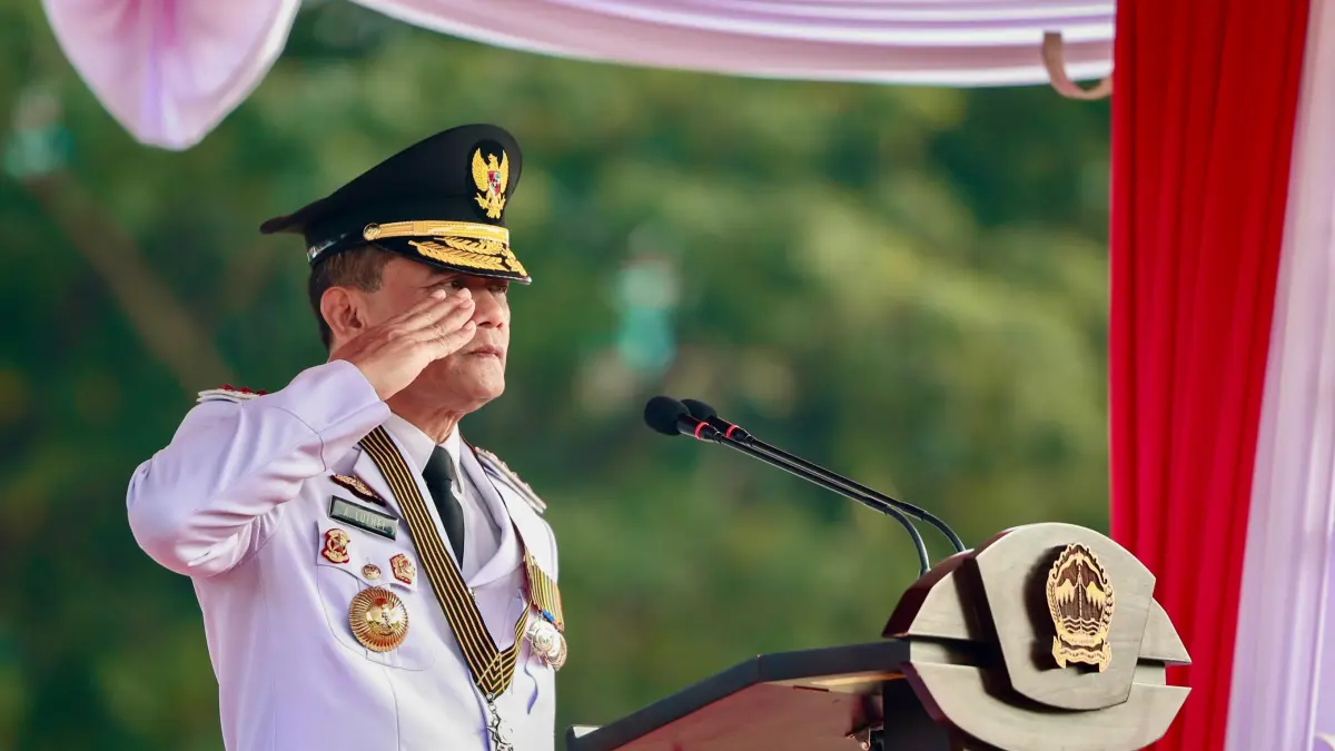 Gubernur Jawa Tengah, Ahmad Luthfi menjadi Inspektur Upacara Peringatan HUT ke-81 Kemerdekaan Republik Indonesia di Lapangan Pancasila, Kota Semarang, Senin (17/8/2026). (Istimewa)