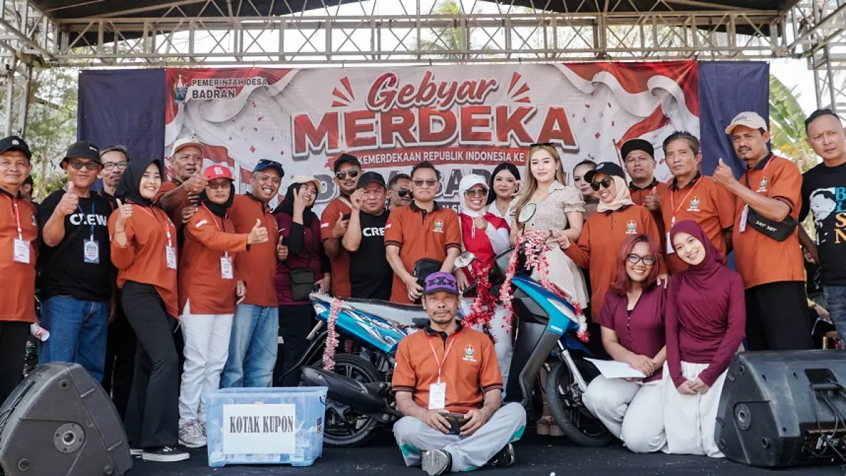 Kemeriahan Gebyar Merdeka dalam rangka memperingati HUT ke-81 Kemerdekaan RI di Lapangan Desa Badran, Kecamatan Kranggan, Kabupaten Temanggung, Minggu (23/8/2026)