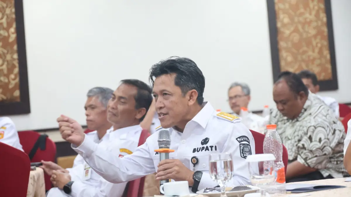 Bupati Wonosobo Afif Nurhidayat dalam Rapat Koordinasi Pembentukan Peraturan Daerah (Propemperda) dan Peraturan Bupati (Propemperbup) Tahun 2027 serta Evaluasi Propemperbup 2026 di Hotel The Rich Yogyakarta, Rabu (26/8/2026).(Istimewa)