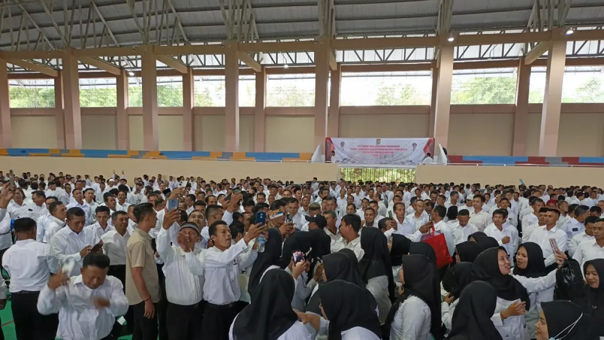 &nbsp;Pelantikan PPPK Paruh Waktu di Kompleks Stadion Gemilang, Donorojo, Kecamatan Mertoyudan, Kabupaten Magelang, tahun lalu.

&nbsp;