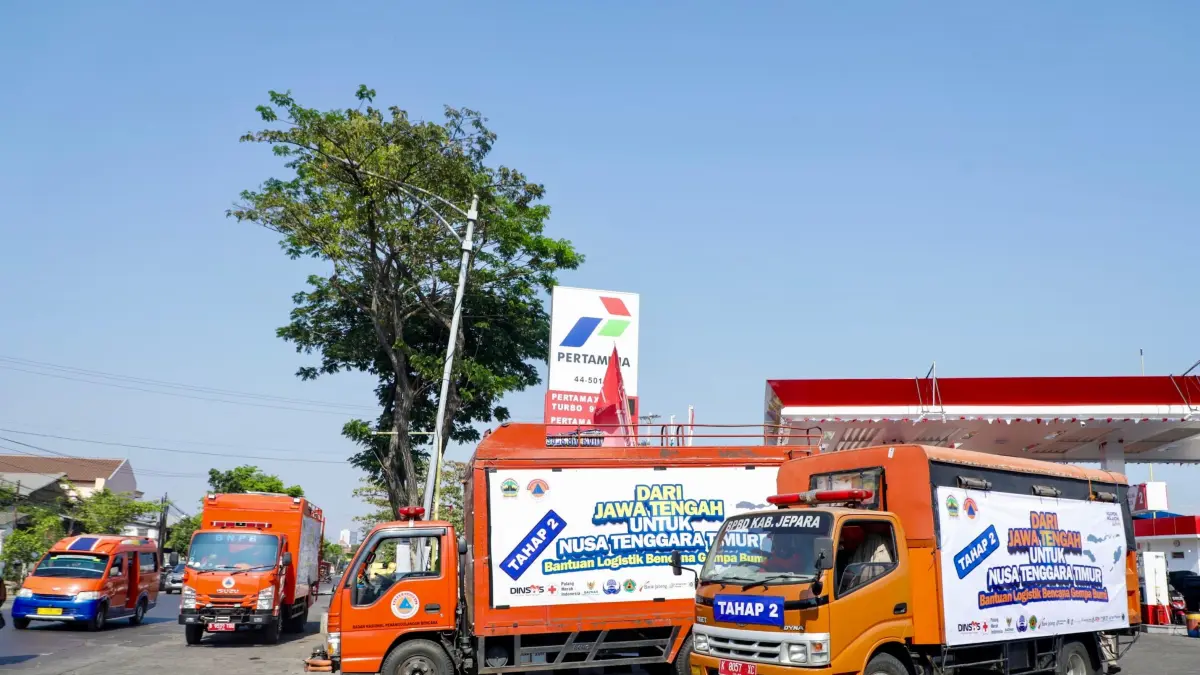 Provinsi Jateng kembali mengirimkan bantuan logistik untuk korban gempa NTT, Selasa (1/9/2026). (Istimewa)