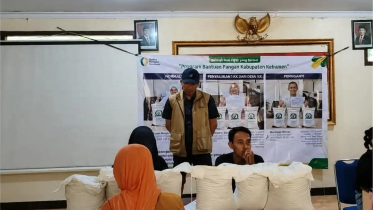 Monitoring penyaluran bantuan pangan di Desa Kabuaran, Kecamatan Prembun, Kabupaten Kebumen, Rabu (2/9/2026). (Istimewa)