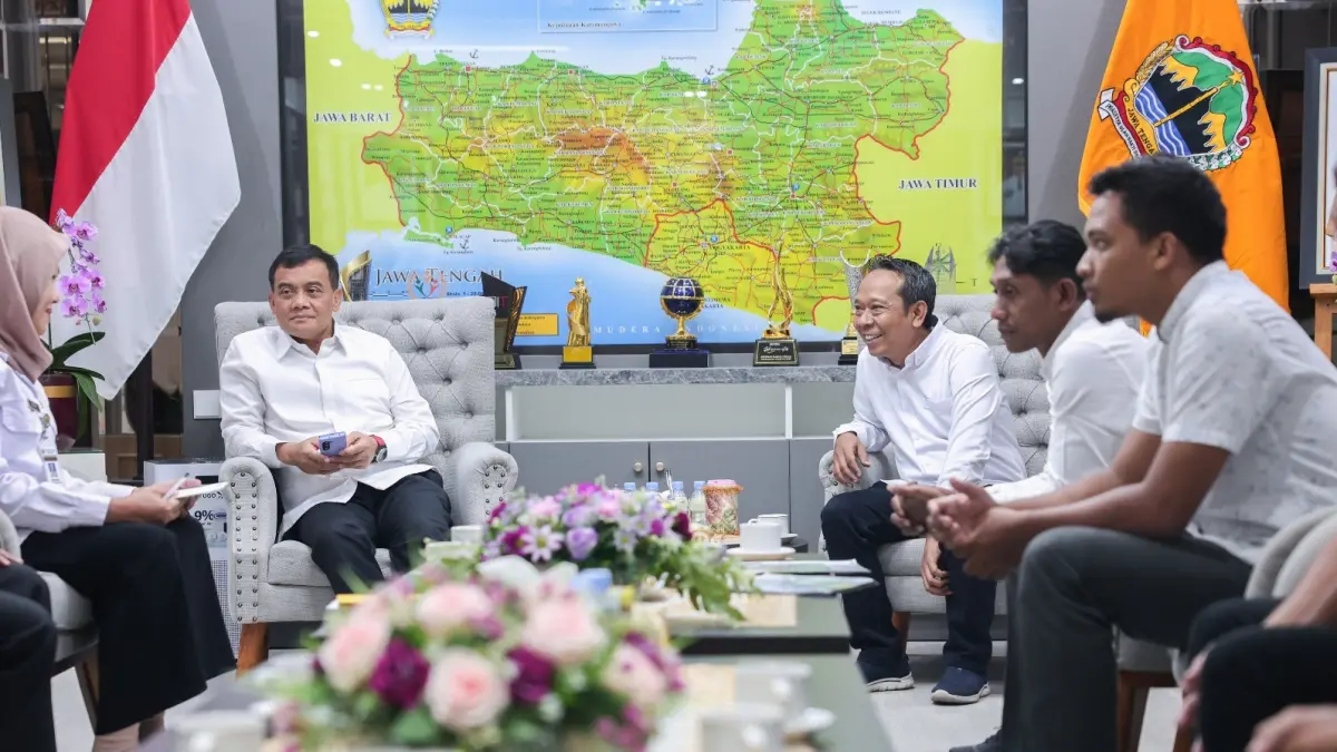 Ahmad Luthfi saat menerima audiensi pengawas dan pengurus KBJS di Semarang, Rabu (2/9/2026).