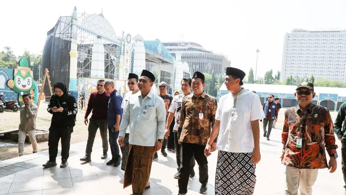Wagub Taj Yasin Maemoen bersama Asisten Deputi Bina Keagamaan Kemenko PMK melakukan monitoring dan visitasi kesiapan penyelenggaraan MTQ Nasional XXXI tahun 2026 di sejumlah lokasi di Kota Semarang pada Jumat (4/9/2026). (IST)