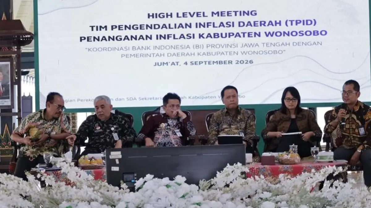 High level meeting yang diadakan Pemkab Wonosobo dengan Kantor Perwakilan Bank Indonesia Jawa Tengah di Pendopo Bupati, Kamis (3/9/2026). (Diskominfo Wonosobo for Jawa Pos Radar Magelang)


