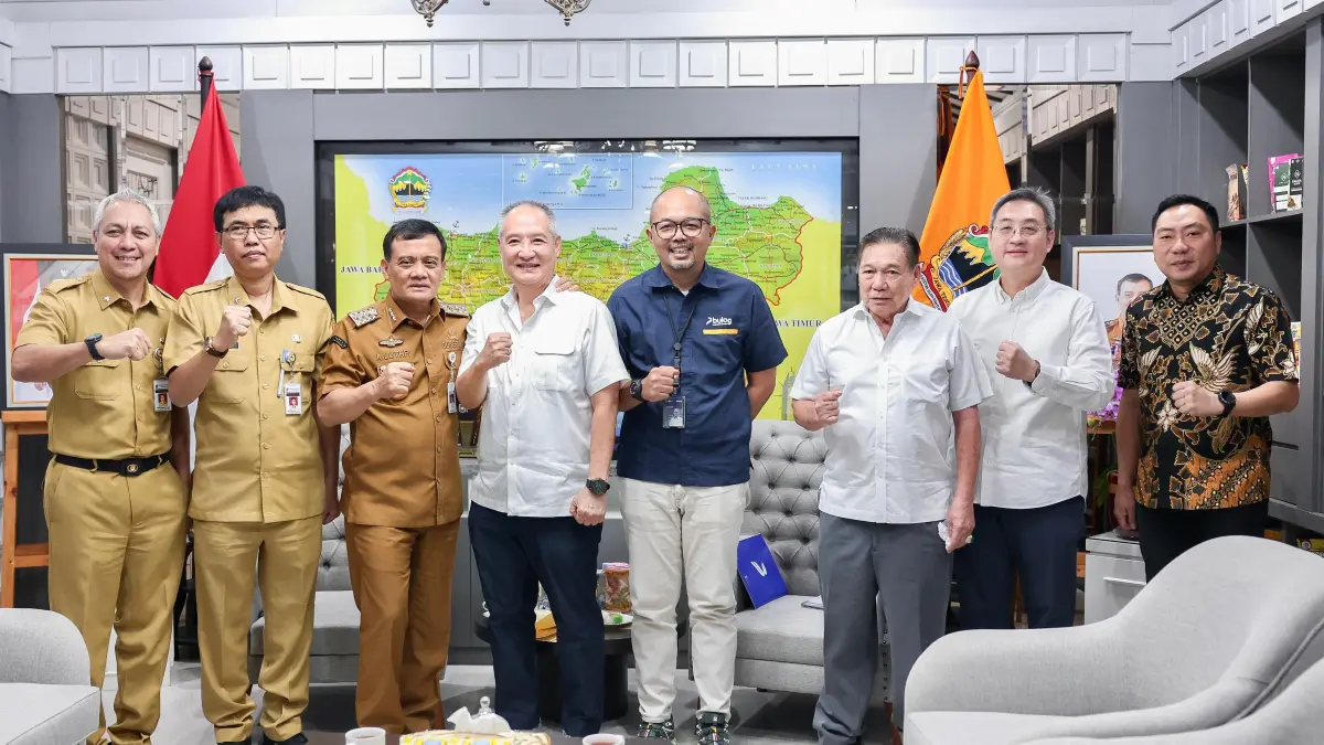Gubernur Ahmad Luthfi bersama jajaran saat audiensi dengan Pimpinan Bulog Jawa Tengah dan Kepala Dishanpan Jawa Tengah di kantornya, Selasa (8/9/2026). (Istimewa)