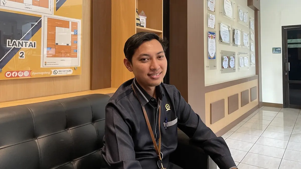 Humas sekaligus Hakim Pengadilan Agama Magelang Ishlah Farid (MARDIANA PUTRI KURNIAWAN/JAWA POS RADAR MAGELANG)