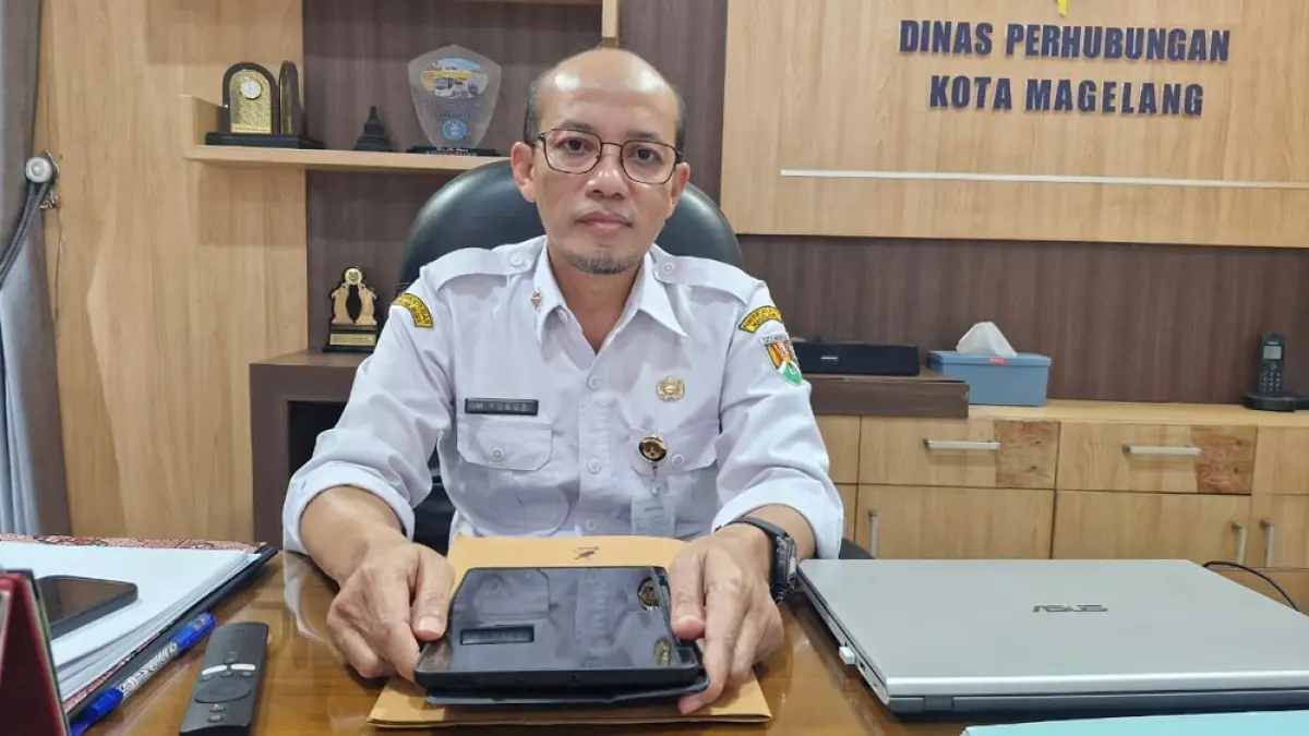 Kepala Dinas Perhubungan (Dishub) Kota Magelang M Yunus (PUPUT PUSPITASARI/JAWA POS RADAR MAGELANG)