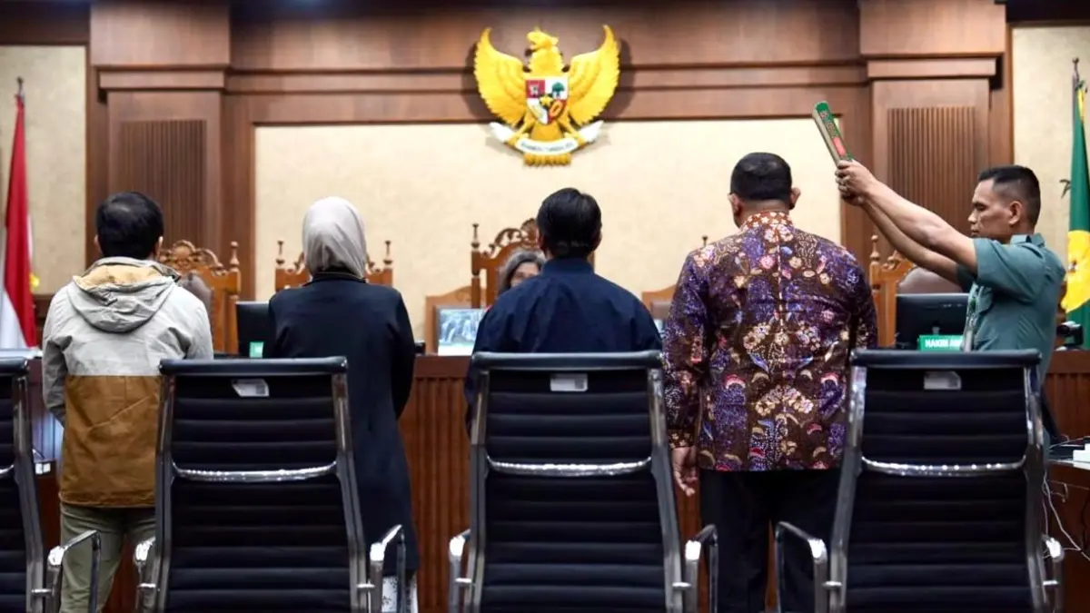 Sidang dugaan korupsi pengelolaan kuota haji tambahan 2023-2024 dengan terdakwa mantan Menteri Agama Yaqut Cholil Qoumas di Pengadilan Tipikor Jakarta Pusat, Selasa (8/9/2026). (Istimewa)