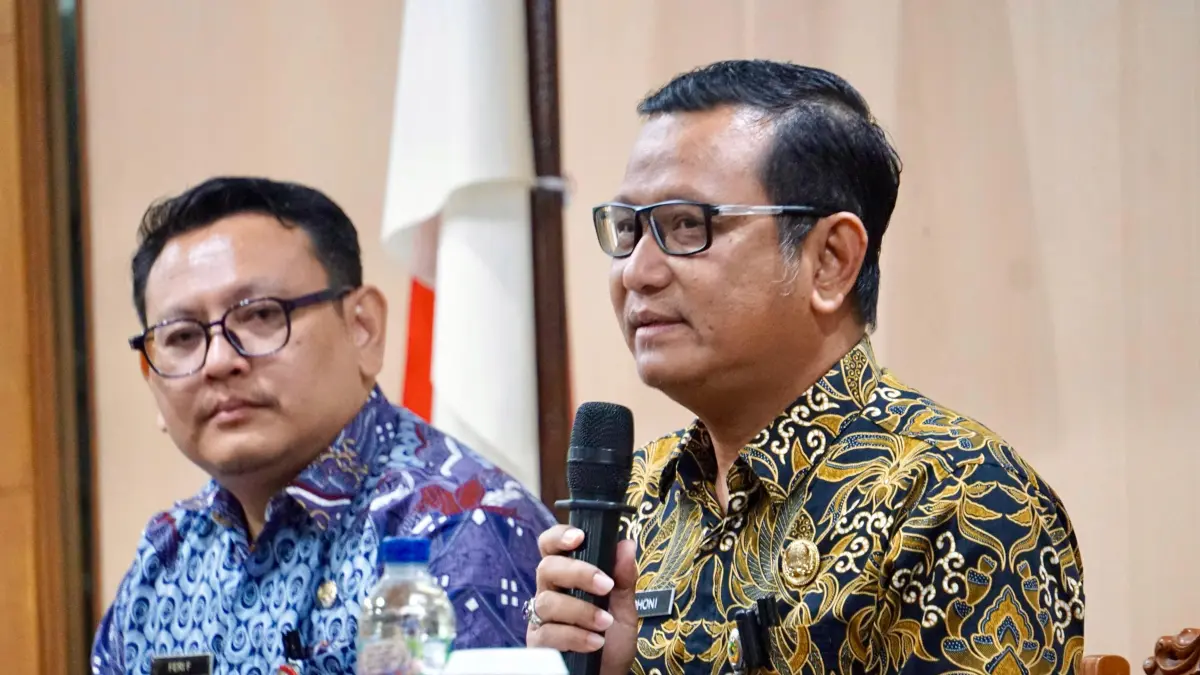 Plt Kepala BKD Provinsi Jawa Tengah, Dhoni Widianto dalam peluncuran aplikasi Spanda BMD, Kamis (10/9/2026). 