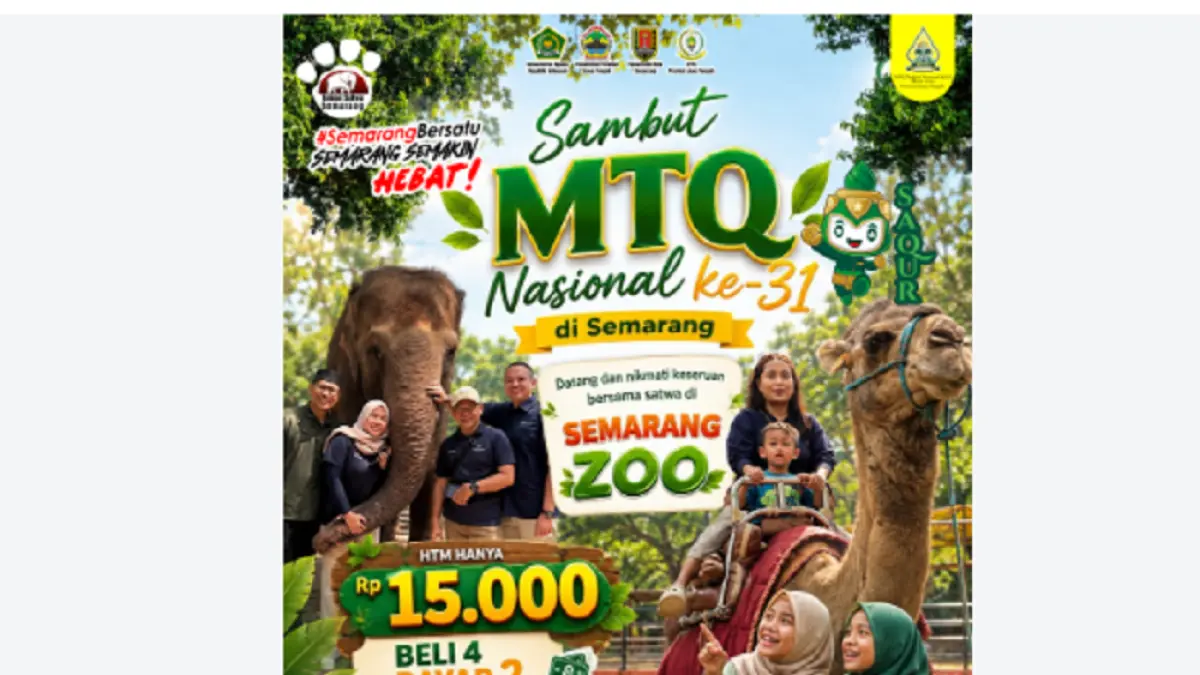 Sebagai bentuk apresiasi dan rasa hormat kepada para kafilah, Semarang Zoo meluncurkan sebuah program spesial bertajuk promo "Datang Berempat Bayar Dua".