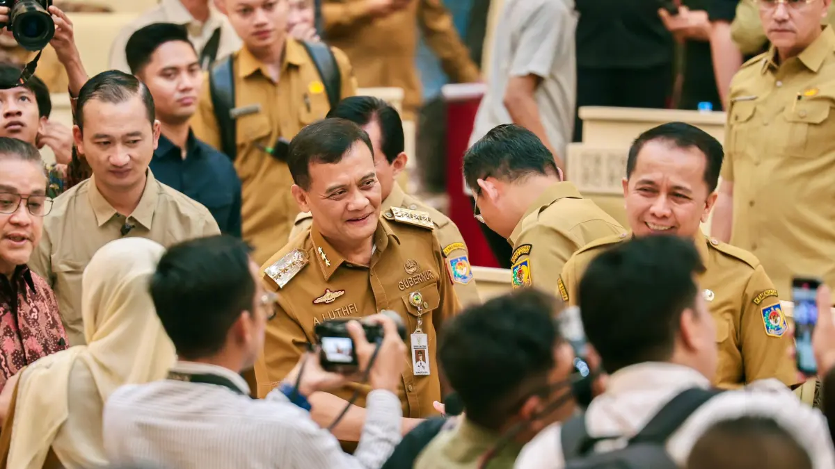 Ahmad Luthfi usai mengikuti Rapat Dengar Pendapat (RDP) Komisi II DPR RI bersama gubernur dan wakil gubernur seluruh Indonesia, Kementerian Dalam Negeri, serta Kementerian Agraria dan Tata Ruang/Badan Pertanahan Nasional (ATR/BPN) di Gedung DPR RI, Jakarta, Selasa (15/9/2026). (Istimewa)