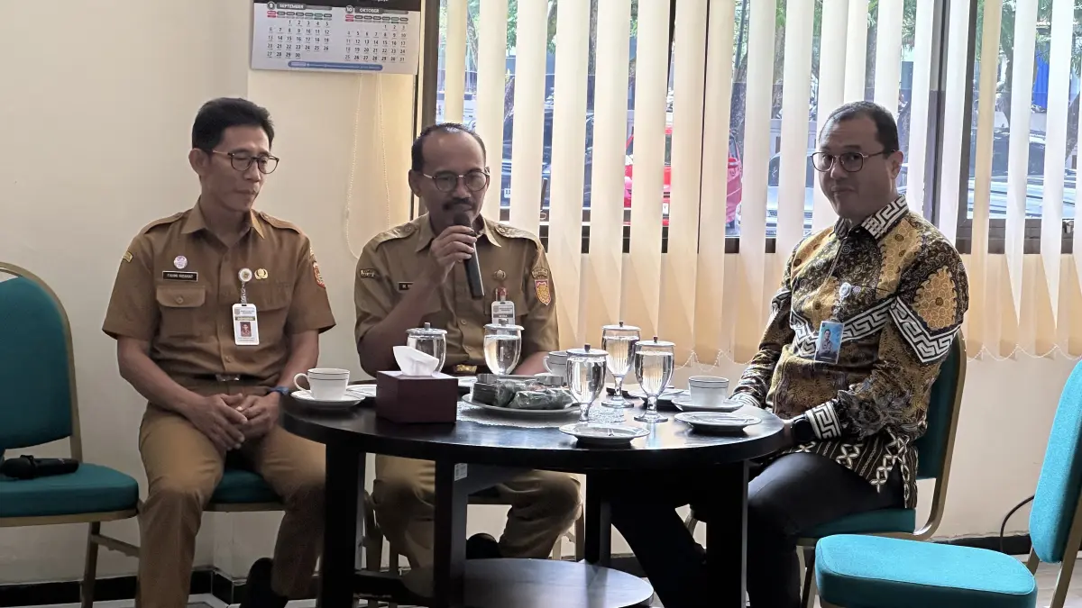 Direktorat Jenderal Kekayaan Intelektual (DJKI) Kementerian Hukum RI bertemu dengan jajaran Pemkab Wonosobo, Selasa (15/9/2026). (Diskominfo Wonosobo for Jawa Pos Radar Magelang)