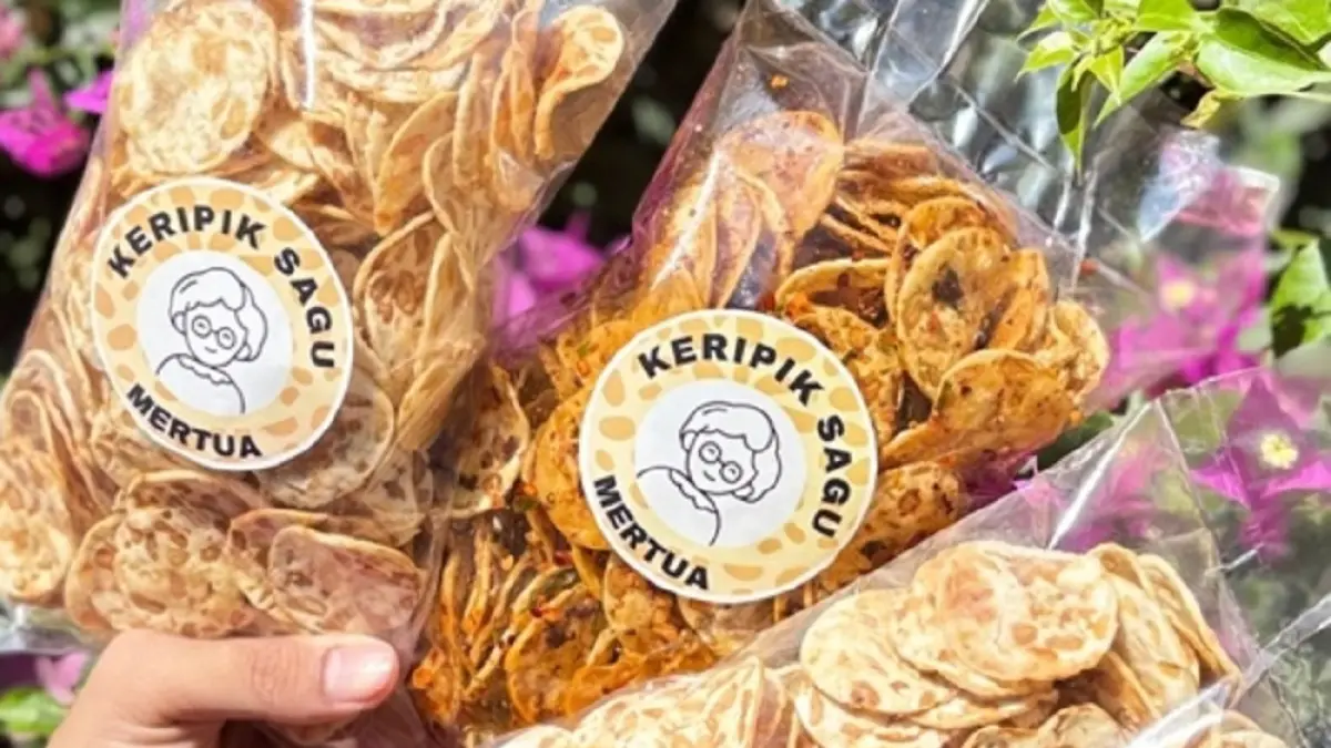 Keripik sagu produksi warga Dusun Soka, Desa Seloharjo, Pundong, Bantul, DI Yogyakarta.