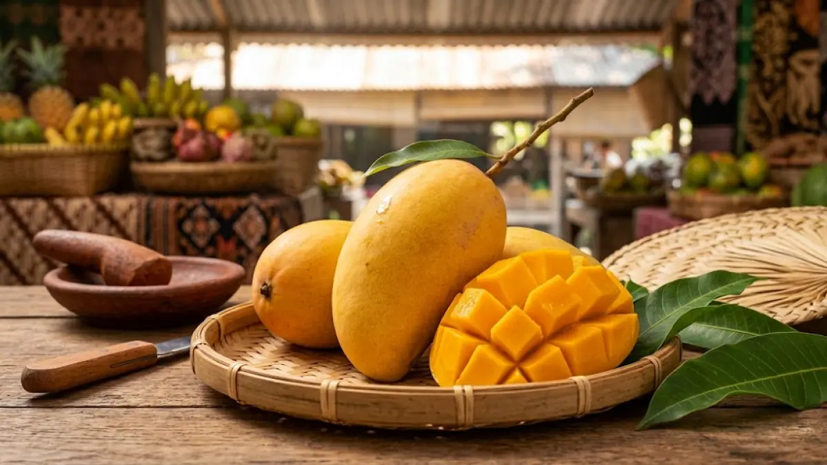 Mangga bisa diolah menjadi berbagai menu lezat, mulai dari makanan penutup, minuman segar, hingga hidangan pendamping yang pedas asam.