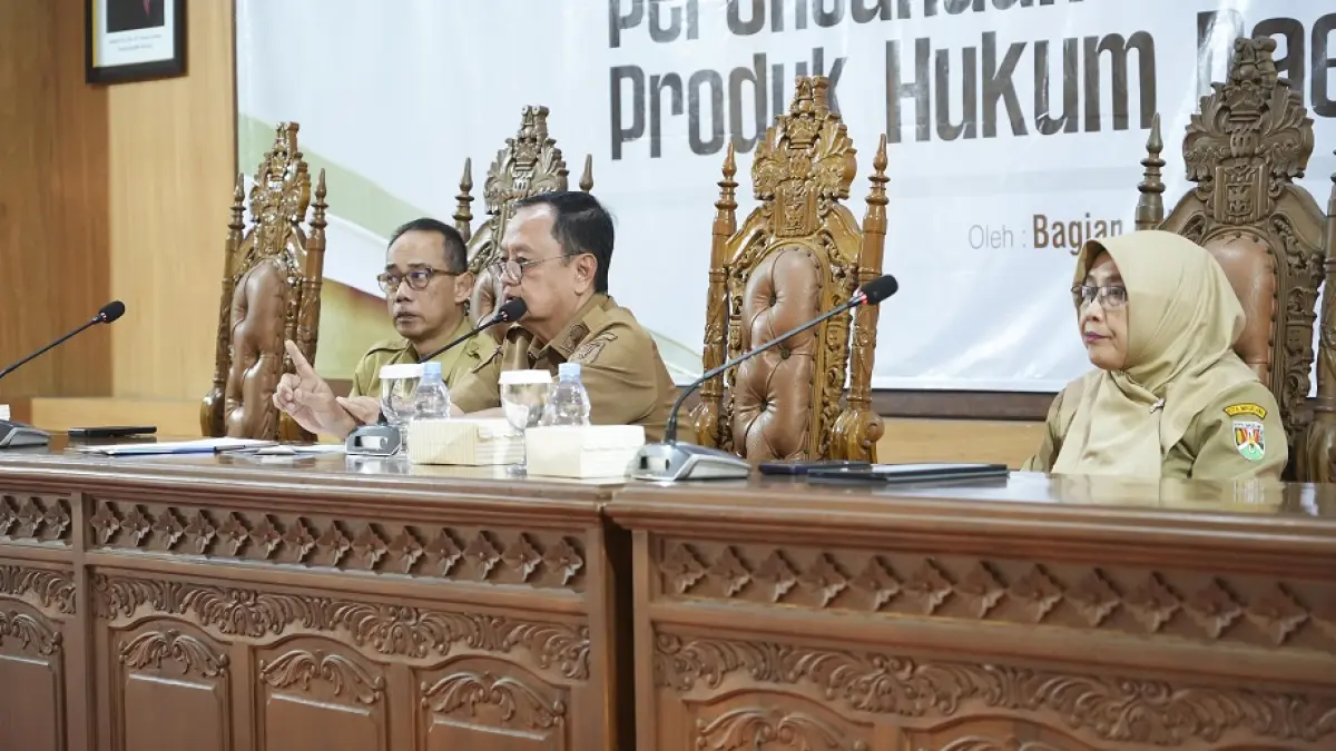 Wakil Wali Kota Magelang dr Sri Harso saat sosialisasi rencana penyusunan produk hukum daerah.