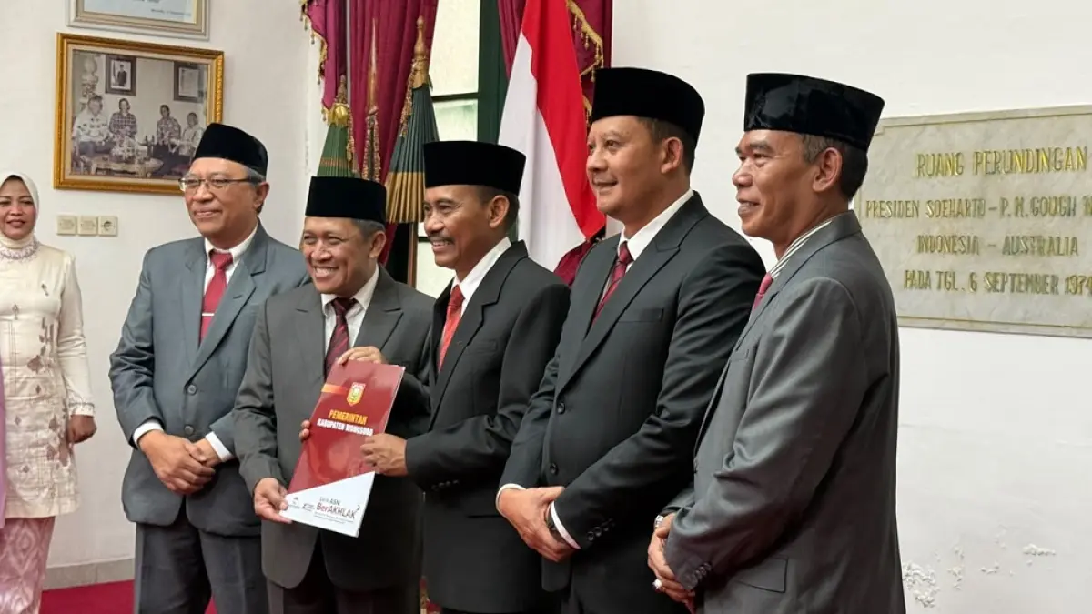 Mohamad Kristijadi saat dilantik menjadi Penjabat (Pj) Sekda di Ruang Perundingan Pendopo Bupati Wonosobo, Jumat (18/9/2026) lalu.