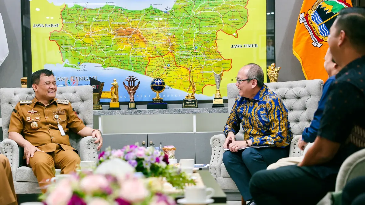 Ahmad Luthfi saat beraudiensi dengan Gabungan Industri Kendaraan Bermotor Indonesia (Gaikindo) di kantornya, Senin (21/9/2026). (Istimewa)