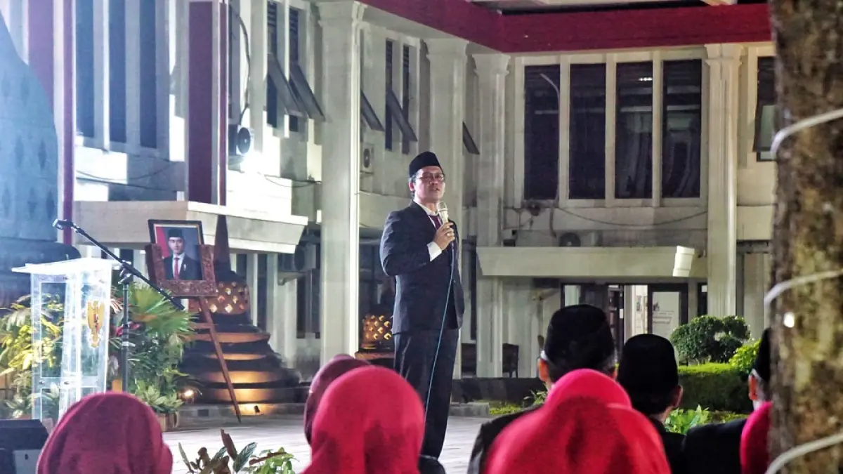Bupati Magelang Grengseng Pamuji saat memberikan arahan pada acara Bincang Magelang.