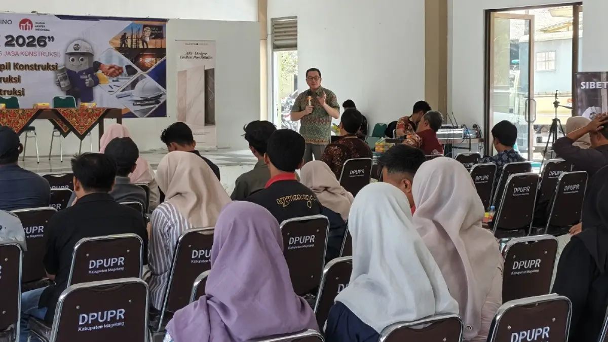 DPUPR Kabupaten Magelang meluncurkan Sibeton di sela sosialisasi, Kamis (24/9/2026). (ROFIK SYARIF/ JAWAPOS RADAR MAGELANG)