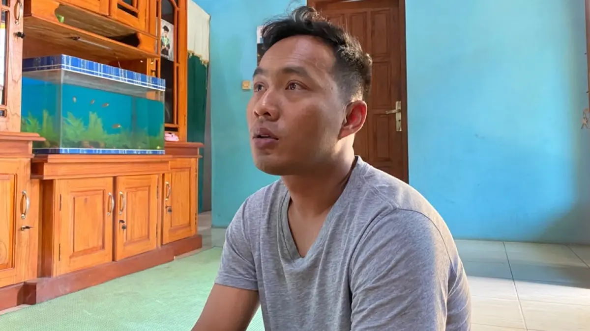 Kakak ipar korban, Muhammad Soleh. (YUSWANDA DAMASATYA ADZANI/JAWAPOS RADAR MAGELANG)