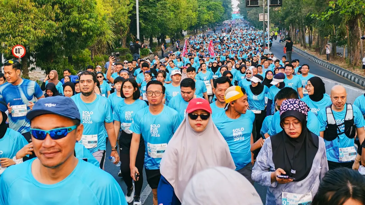 Solo Run Fest 2026 yang digelar di Stadion Manahan-Taman Balekambang, Kota Surakarta, Minggu (27/9/2026).