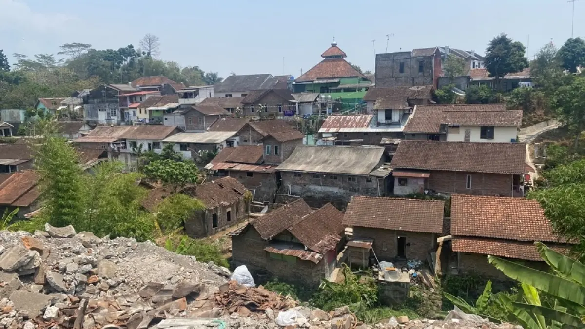 Kampung Jambon, Cacaban, Magelang Tengah yang diwacanakan jadi destinasi wisata spot city light. (YUSWANDA DAMASATYA ADZANI/JAWAPOS RADAR MAGELANG)