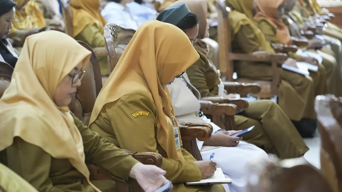 Disperpusip Kota Magelang menyelenggarakan sosialisasi pengumpulan data perpustakaan di Aula Adipura Kencana, Senin (5/10/2026).