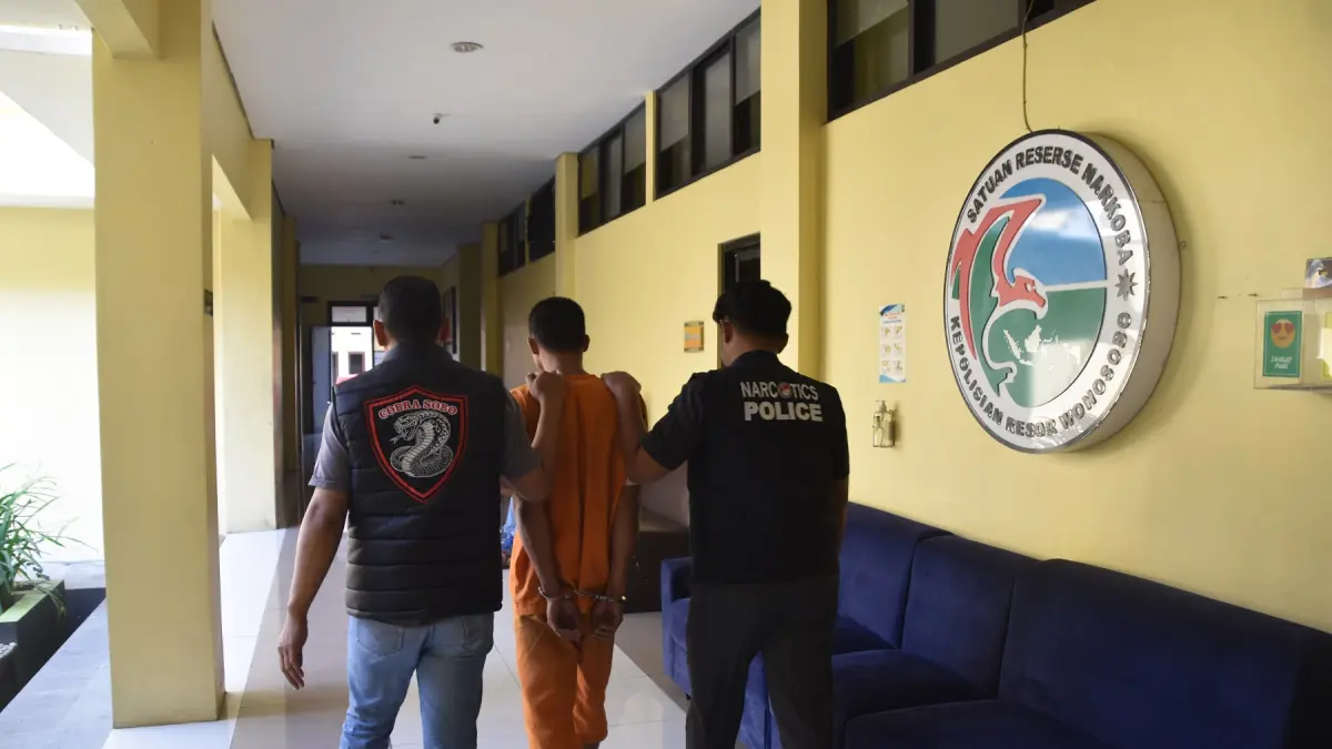Pengedar sabu warga Wonosobo ditangkap Satresnarkoba Polres Wonosobo karena kedapatan membawa paket sabu. (Istimewa)