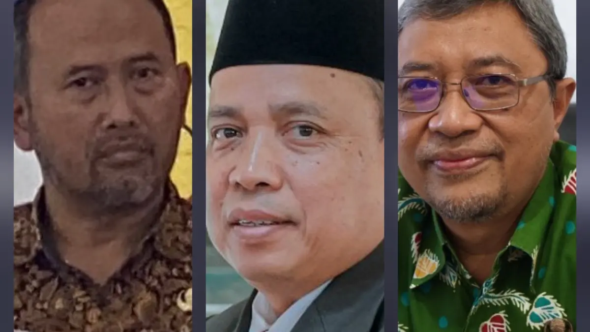 Dari kiri ke kanan Bagyo Sarastono, Satriyatmo, Mohamad Riyatno. (Istimewa)