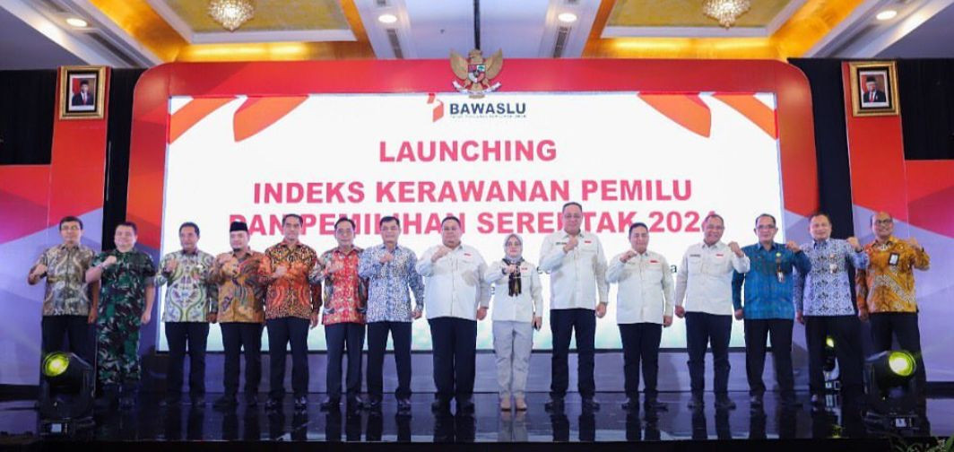 Launching Indeks Kerawanan Pemilu (IKP) dan Pemilihan Serentak 2024 yang diadakan Bawaslu RI belum lama ini. (IST)