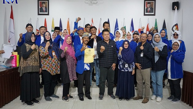 DPD PAN Kota Magelang mendaftarkan 25 nama bacaleg Pemilu 2024 ke KPU Kota Magelang, Jumat (12/5/2023). Sebanyak 15 di antaranya adalah perempuan. (IST)
