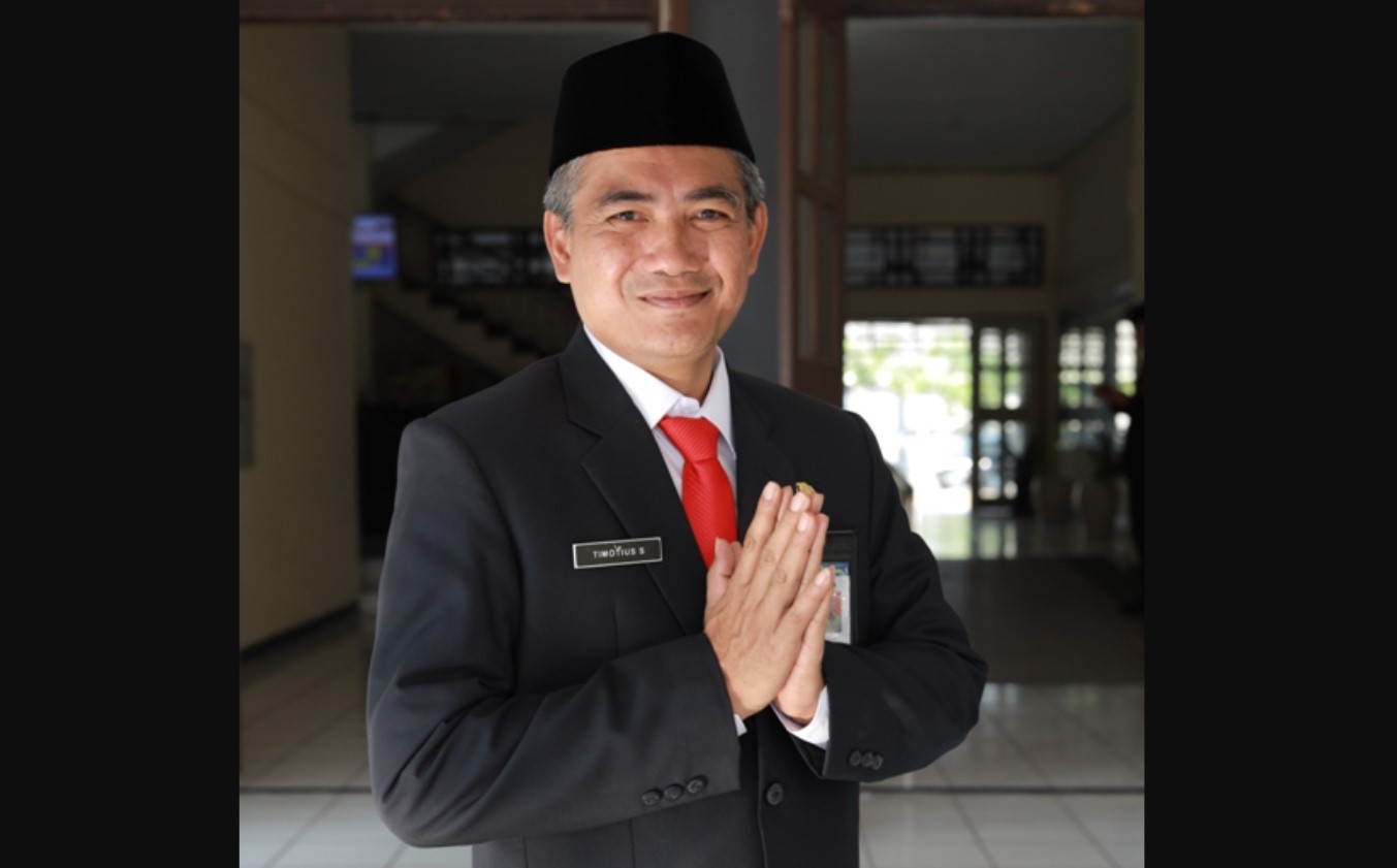 PENERUS NAKHODA DAERAH: Sekda Karanganyar Timotius Suryadi bakal dilantik jadi pj bupati pada Jumat (15/12). (SETDAKAB KARANGANYAR)