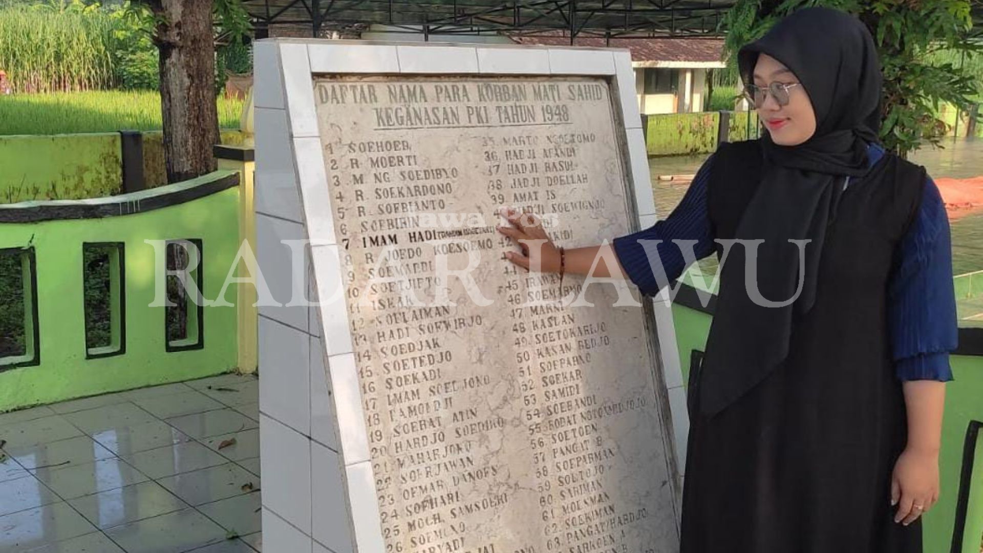 BERSEJARAH: Monumen Soco, Magetan menjadi saksi bisu sejarah kelam Gerakan 30 S PKI. (OKTA-MAGANG-PNM/RADAR LAWU)